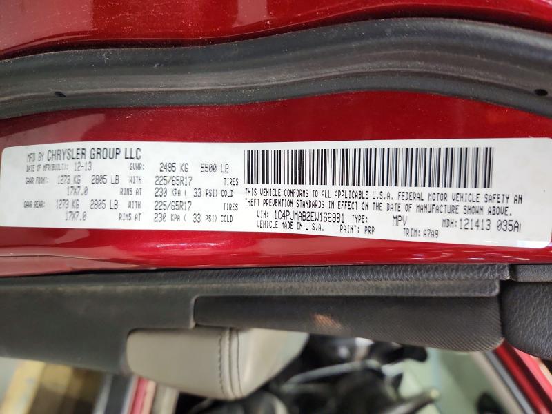 2014 Jeep Cheeroke მანქანა იყიდება აუქციონზე, vin: 1C4PJMAB2EW166981, აუქციონის ნომერი: 57993206