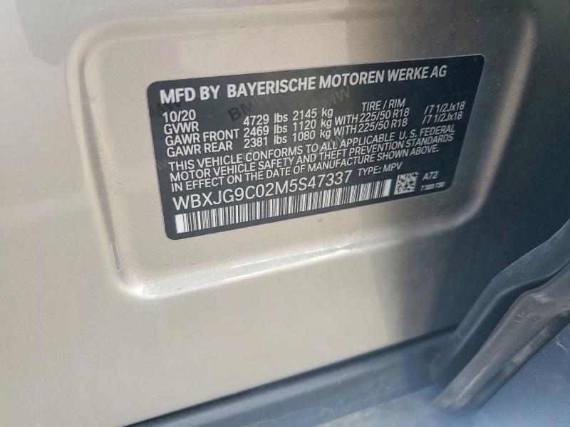 Aukcja sprzedaży 2021 Bmw X1, vin: WBXJG9C02M5S47337, numer aukcji: 57243766