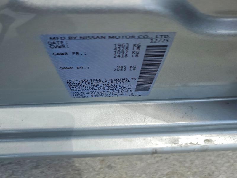 55691866 :رقم المزاد ، 1N4BL4DV6SN433735 vin ، 2025 Nissan Altima مزاد بيع