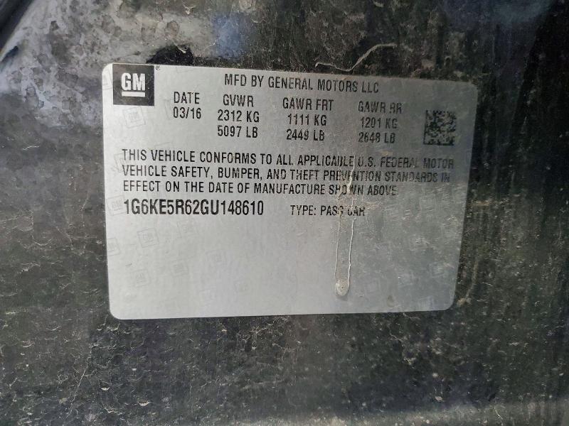 Продаж на аукціоні авто 2016 Cadillac Ct6, vin: 1G6KE5R62GU148610, номер лоту: 59148696