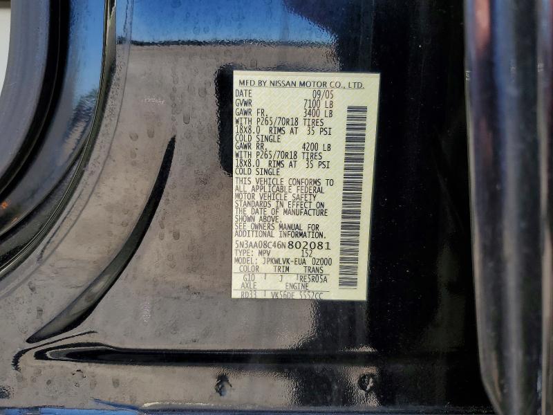 Продажа на аукционе авто 2006 Infiniti Qx56, vin: 5N3AA08C46N802081, номер лота: 55556176