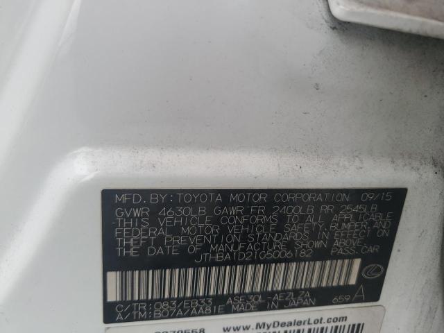 Продажа на аукционе авто 2016 Lexus Is, vin: JTHBA1D21G5006182, номер лота: 56291226