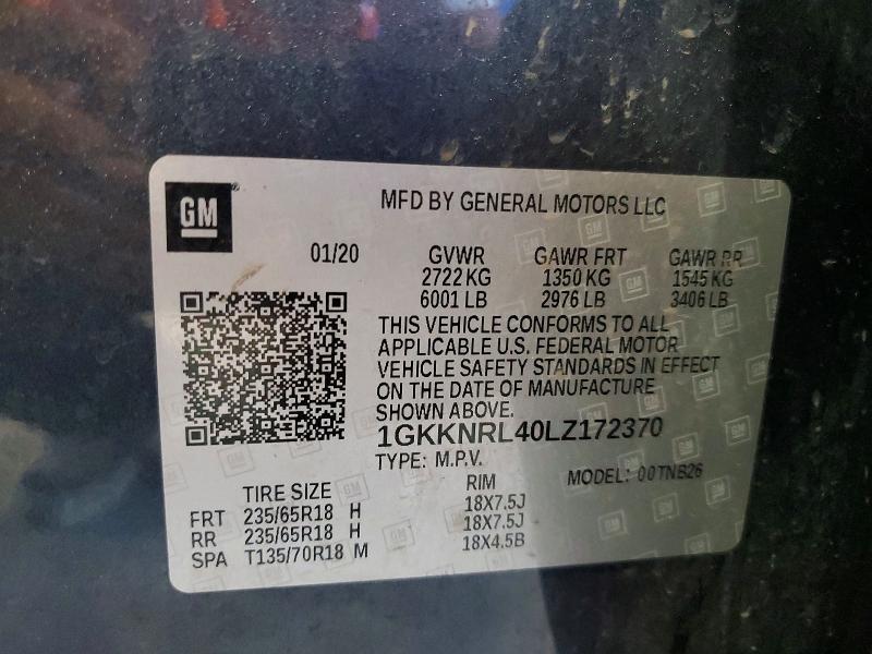 Продажа на аукционе авто 2020 Gmc Acadia, vin: 1GKKNRL40LZ172370, номер лота: 85621095