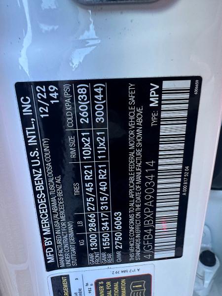 Aukcja sprzedaży 2023 Mercedes-benz Gle, vin: 4JGFB4JBXPA903414, numer aukcji: 57442676