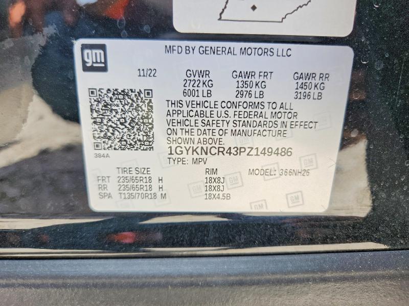Продаж на аукціоні авто 2023 Cadillac Xt5, vin: 1GYKNCR43PZ149486, номер лоту: 56450536