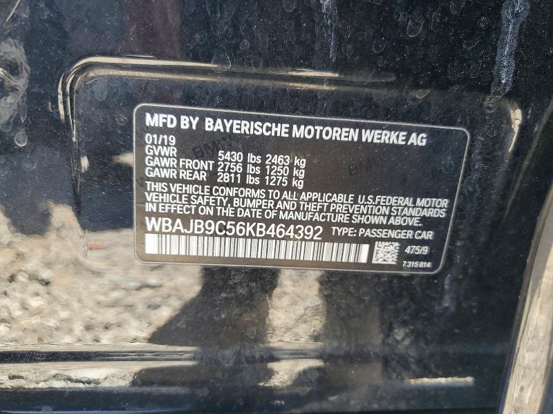 Продаж на аукціоні авто 2019 Bmw M550xi, vin: WBAJB9C56KB464392, номер лоту: 55217456