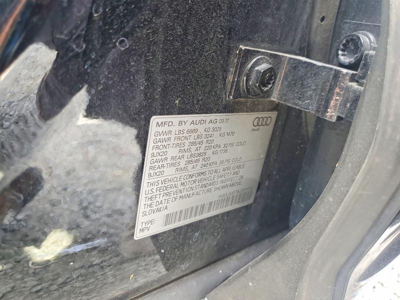 Aukcja sprzedaży 2018 Audi Q7, vin: WA1LAAF78JD011742, numer aukcji: 57092206