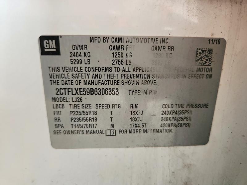 Продажа на аукционе авто 2011 Gmc Terrain, vin: 2CTFLXE59B6306353, номер лота: 56901896