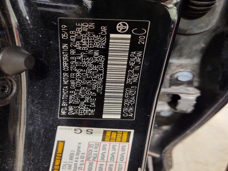 Aukcja sprzedaży 2020 Toyota Corolla, vin: JTDEPRAE5LJ044459, numer aukcji: 58464916
