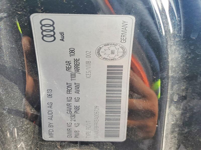 58257756 :رقم المزاد ، WAULFBFR4EA005729 vin ، 2014 Audi A5 مزاد بيع