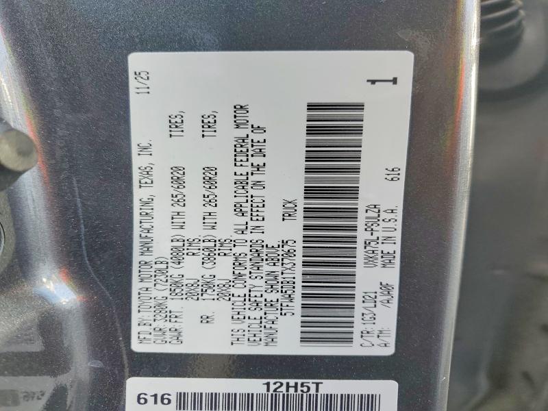 Продаж на аукціоні авто 2026 Toyota Tundra, vin: 5TFWA5DB1TX370675, номер лоту: 54922946