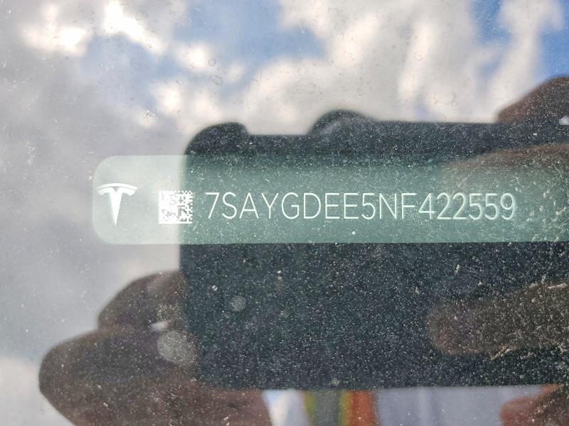 Aukcja sprzedaży 2022 Tesla Model Y, vin: 7SAYGDEE5NF422559, numer aukcji: 58591316