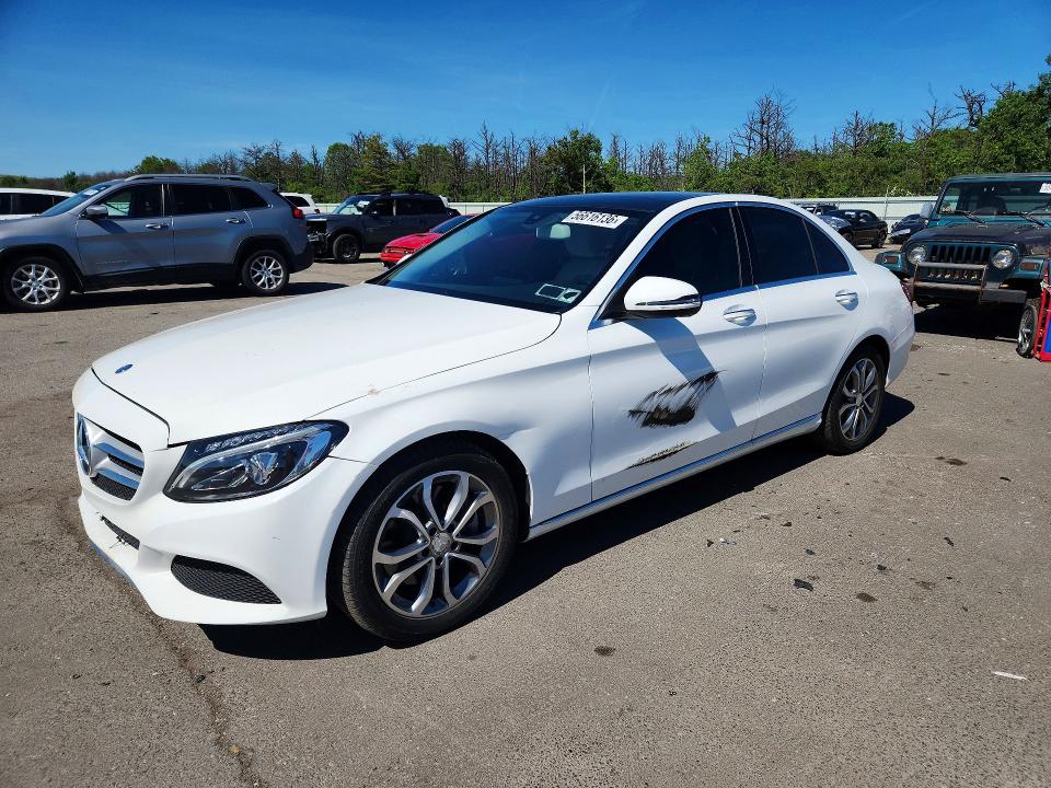 56616136 :رقم المزاد ، 55SWF4JB2GU104497 vin ، 2016 Mercedes-benz C مزاد بيع