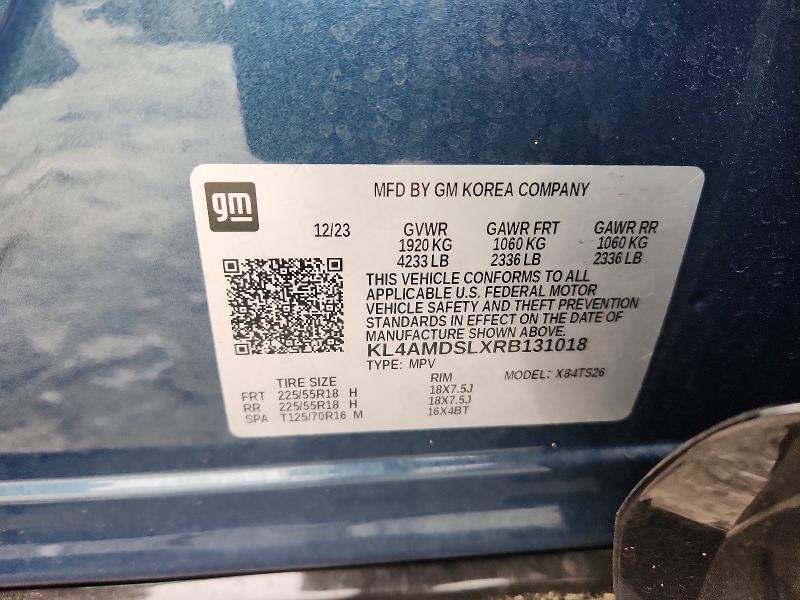 Aukcja sprzedaży 2024 Buick Encore Gx, vin: KL4AMDSLXRB131018, numer aukcji: 57600416