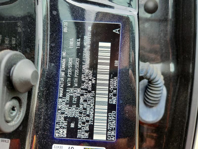 56259596 :رقم المزاد ، 2T2HGMDA2MC057154 vin ، 2021 Lexus Rx مزاد بيع