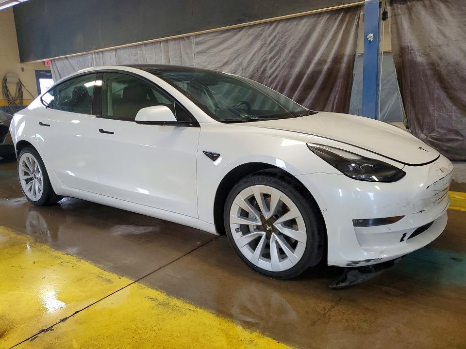 2022 Tesla Model 3 მანქანა იყიდება აუქციონზე, vin: 5YJ3E1EA0NF371982, აუქციონის ნომერი: 56357656