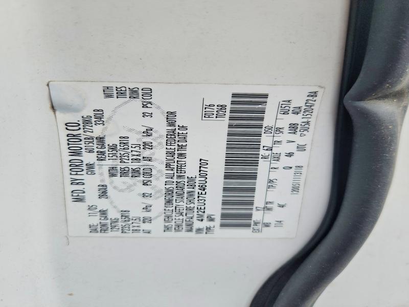 Продажа на аукционе авто 2006 Mercury Mountaineer, vin: 4M2EU37E46UJ07707, номер лота: 57433486