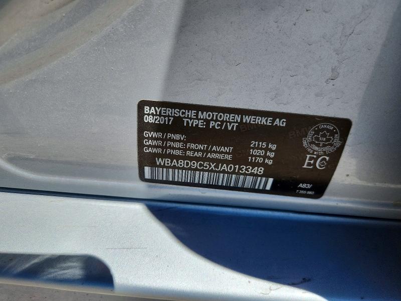 57522116 :رقم المزاد ، WBA8D9C5XJA013348 vin ، 2018 Bmw 330 مزاد بيع