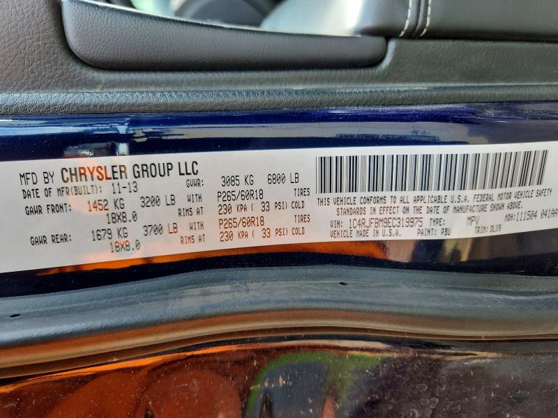58305386 :رقم المزاد ، 1C4RJFBM9EC319975 vin ، 2014 Jeep Grand Cherokee مزاد بيع