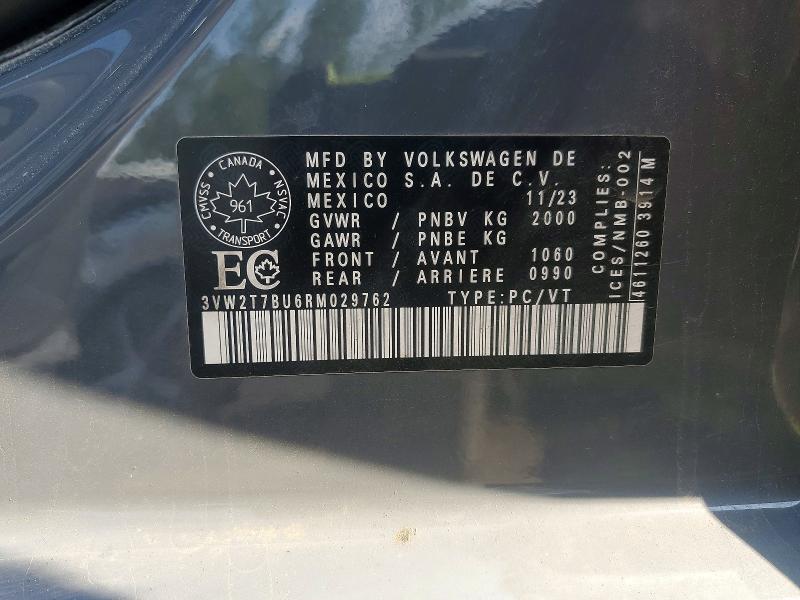 2024 Volkswagen Jetta მანქანა იყიდება აუქციონზე, vin: 3VW2T7BU6RM029762, აუქციონის ნომერი: 56622836