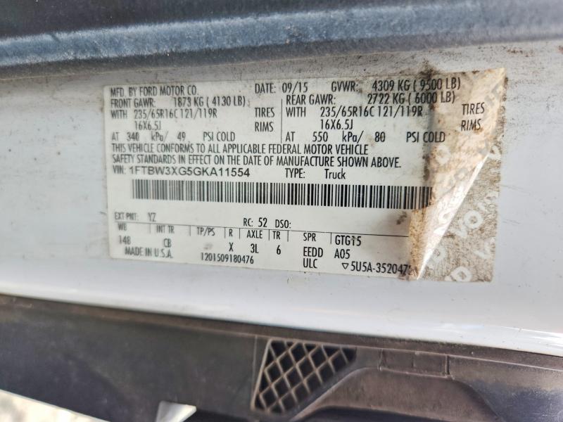 Aukcja sprzedaży 2016 Ford Transit, vin: 1FTBW3XG5GKA11554, numer aukcji: 57343526