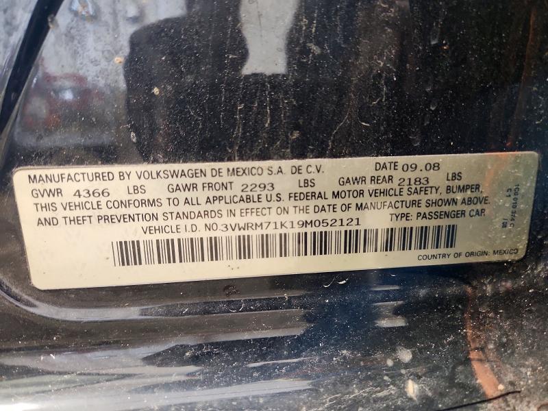Продаж на аукціоні авто 2009 Volkswagen Jetta, vin: 3VWRM71K19M052121, номер лоту: 56493766