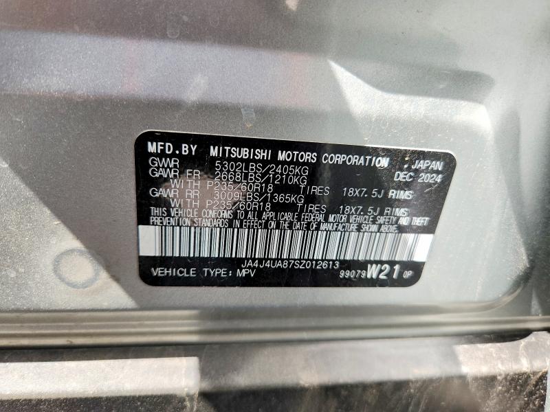 Aukcja sprzedaży 2025 Mitsubishi Outlander, vin: JA4J4UA87SZ012613, numer aukcji: 58929886