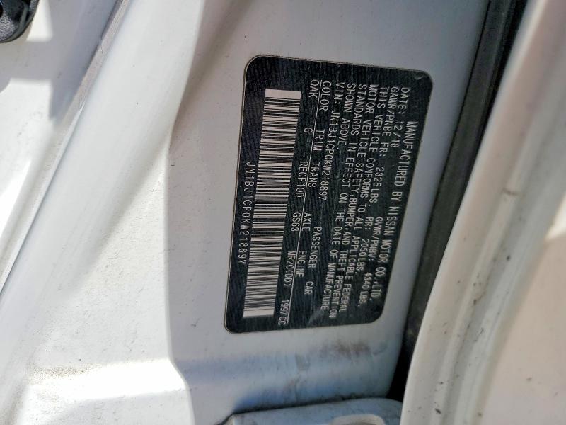 Aukcja sprzedaży 2019 Nissan Rogue Sport, vin: JN1BJ1CP0KW218897, numer aukcji: 55685416
