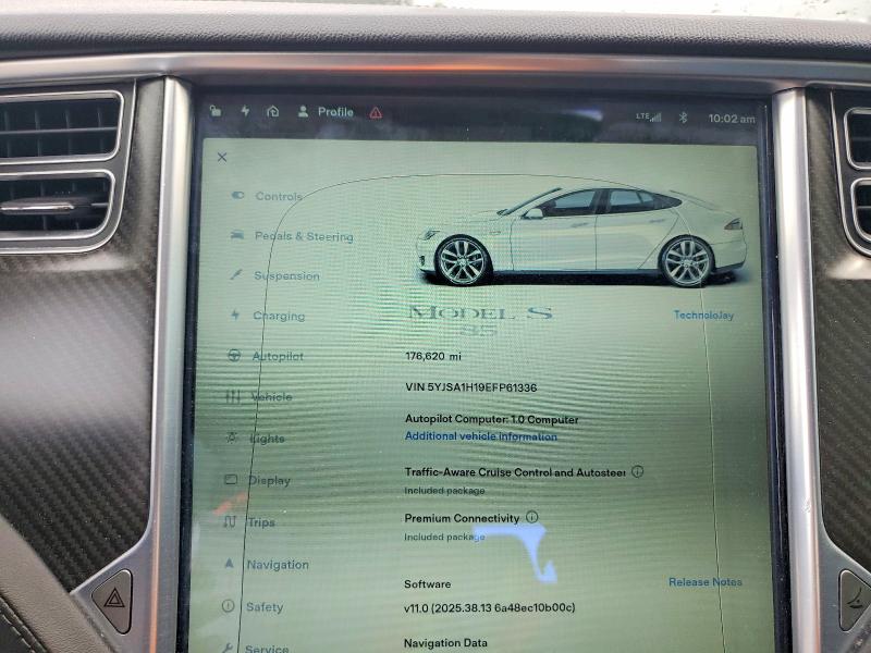 58306056 :رقم المزاد ، 5YJSA1H19EFP61336 vin ، 2014 Tesla Model S مزاد بيع