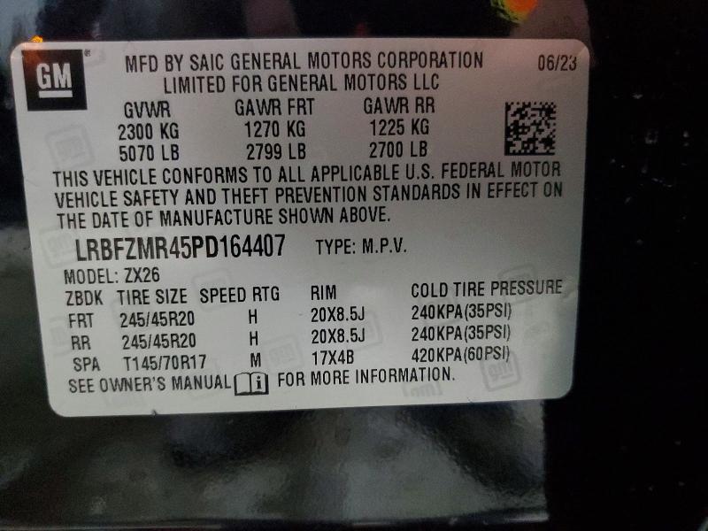 Продажа на аукционе авто 2023 Buick Envision, vin: LRBFZMR45PD164407, номер лота: 56640306