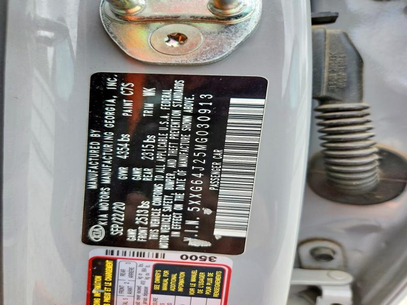 56693916 :رقم المزاد ، 5XXG64J25MG030913 vin ، 2021 Kia K5 مزاد بيع