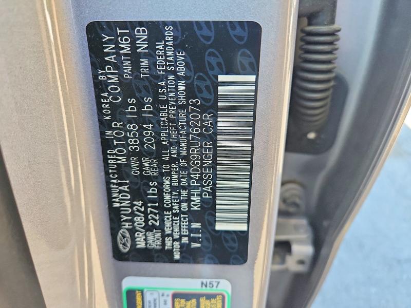 Продажа на аукционе авто 2024 Hyundai Elantra, vin: KMHLP4DG9RU762073, номер лота: 55766846