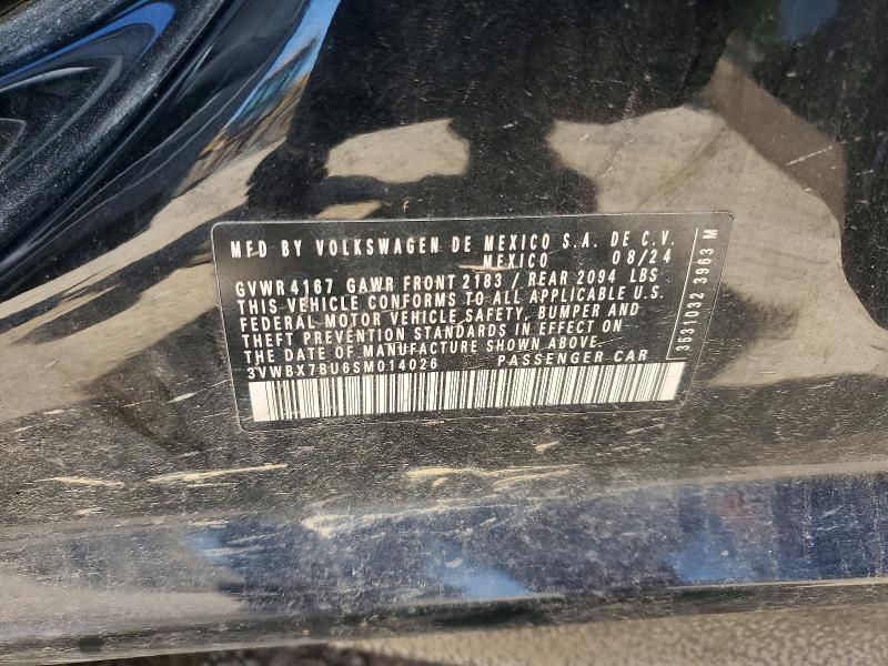 56511196 :رقم المزاد ، 3VWBX7BU6SM014026 vin ، 2025 Volkswagen Jetta مزاد بيع