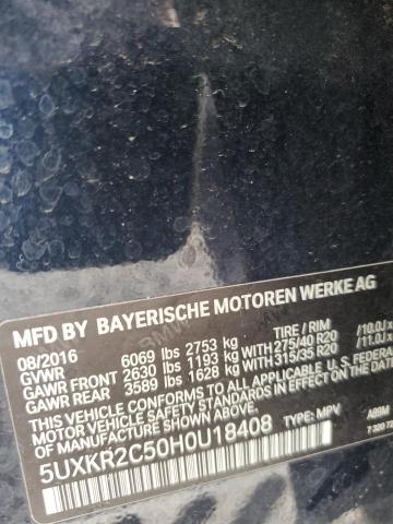 Продажа на аукционе авто 2017 Bmw X5, vin: 5UXKR2C50H0U18408, номер лота: 55816426