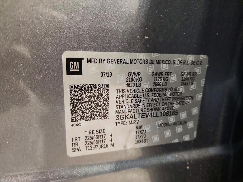 56996886 :رقم المزاد ، 3GKALTEV4LL108165 vin ، 2020 Gmc Terrain مزاد بيع