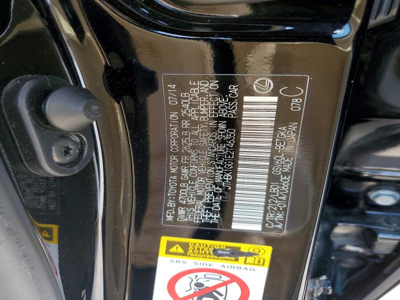 2014 Lexus Es მანქანა იყიდება აუქციონზე, vin: JTHBK1GG1E2146350, აუქციონის ნომერი: 58752176