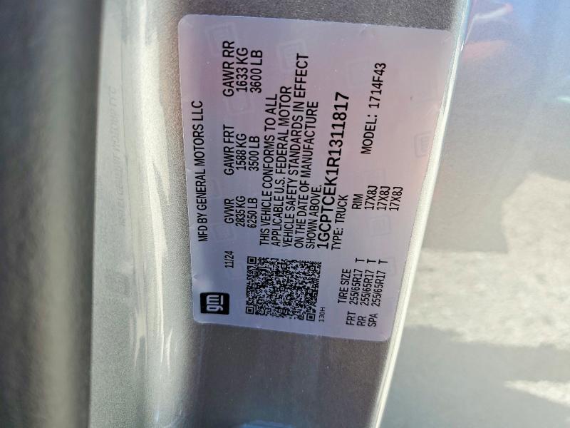 Продажа на аукционе авто 2024 Chevrolet Colorado, vin: 1GCPTCEK1R1311817, номер лота: 57729186