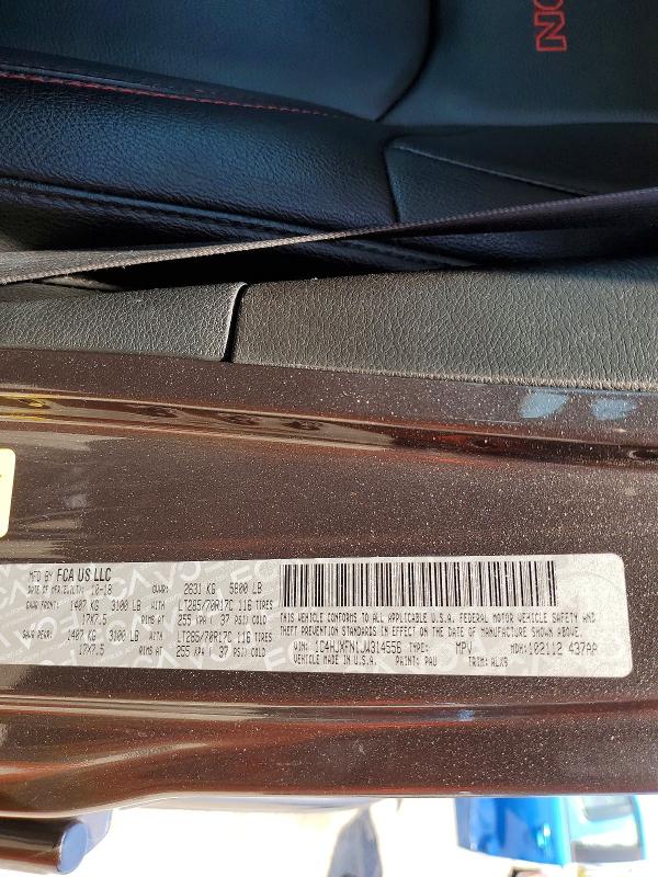 57554166 :رقم المزاد ، 1C4HJXFN1JW314556 vin ، 2018 Jeep Wrangler Unlimited مزاد بيع