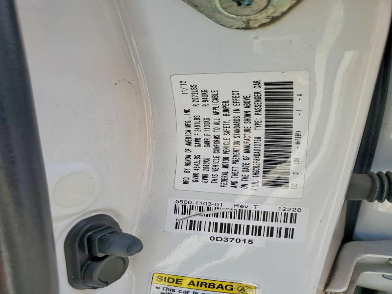 56847106 :رقم المزاد ، 1HGCR3F84DA010758 vin ، 2013 Honda Accord مزاد بيع