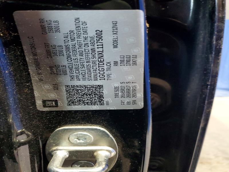 2020 Chevrolet Colorado მანქანა იყიდება აუქციონზე, vin: 1GCGTDENXL1175002, აუქციონის ნომერი: 58953676