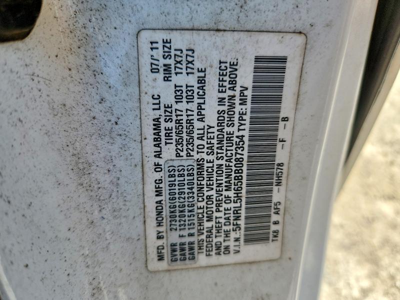 Продаж на аукціоні авто 2011 Honda Odyssey, vin: 5FNRL5H65BB087354, номер лоту: 55585756