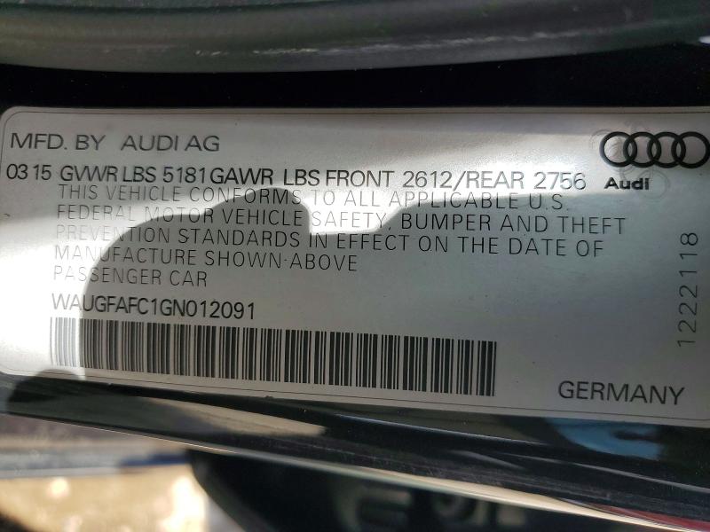 Продаж на аукціоні авто 2016 Audi A6, vin: WAUGFAFC1GN012091, номер лоту: 57546306