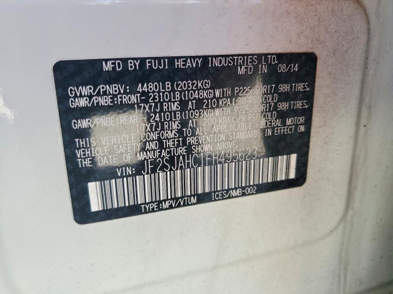 56346446 :رقم المزاد ، JF2SJAHC1FH495623 vin ، 2015 Subaru Forester مزاد بيع