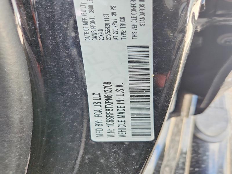 56850006 :رقم المزاد ، 1C6SRFBTXPN613708 vin ، 2023 Ram 1500 مزاد بيع
