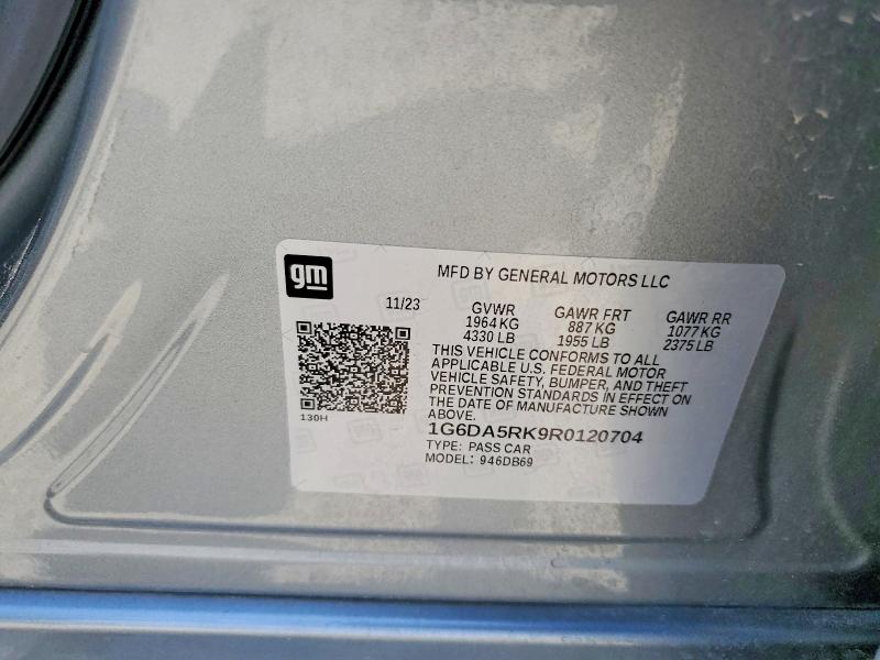 Продажа на аукционе авто 2024 Cadillac Ct4, vin: 1G6DA5RK9R0120704, номер лота: 56836216