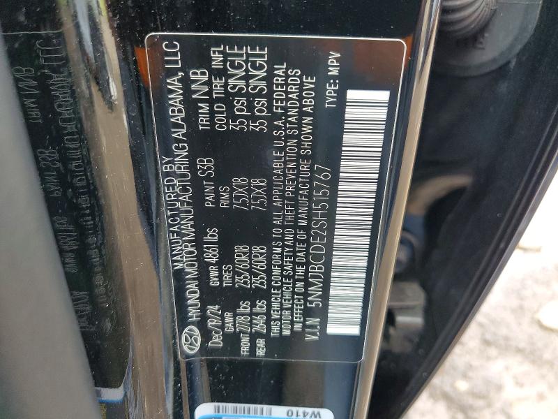 Aukcja sprzedaży 2025 Hyundai Tucson, vin: 5NMJBCDE2SH515767, numer aukcji: 58003566
