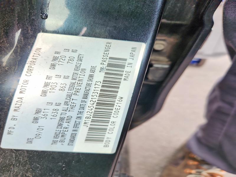 59067526 :رقم المزاد ، JM1BJ245421531173 vin ، 2002 Mazda Protege مزاد بيع