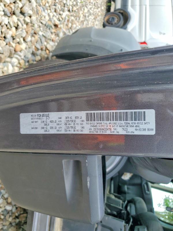 56714606 :رقم المزاد ، 3C6TRVBG0HE534796 vin ، 2017 Ram Promaster 1500 مزاد بيع