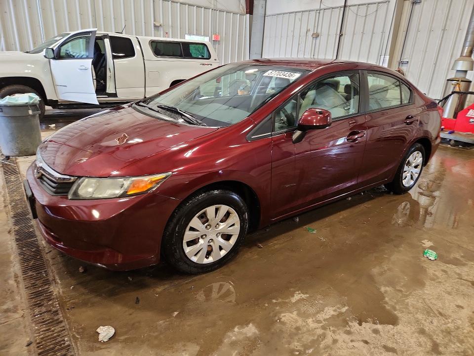 2012 Honda Civic მანქანა იყიდება აუქციონზე, vin: 19XFB2F51CE055071, აუქციონის ნომერი: 57703436