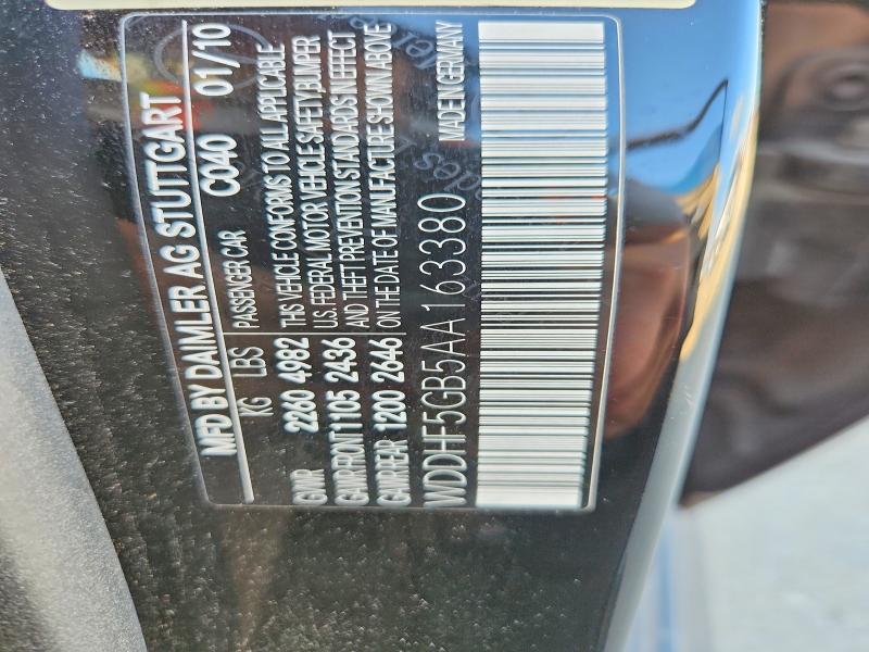 56623626 :رقم المزاد ، WDDHF5GB5AA163380 vin ، 2010 Mercedes-benz E مزاد بيع